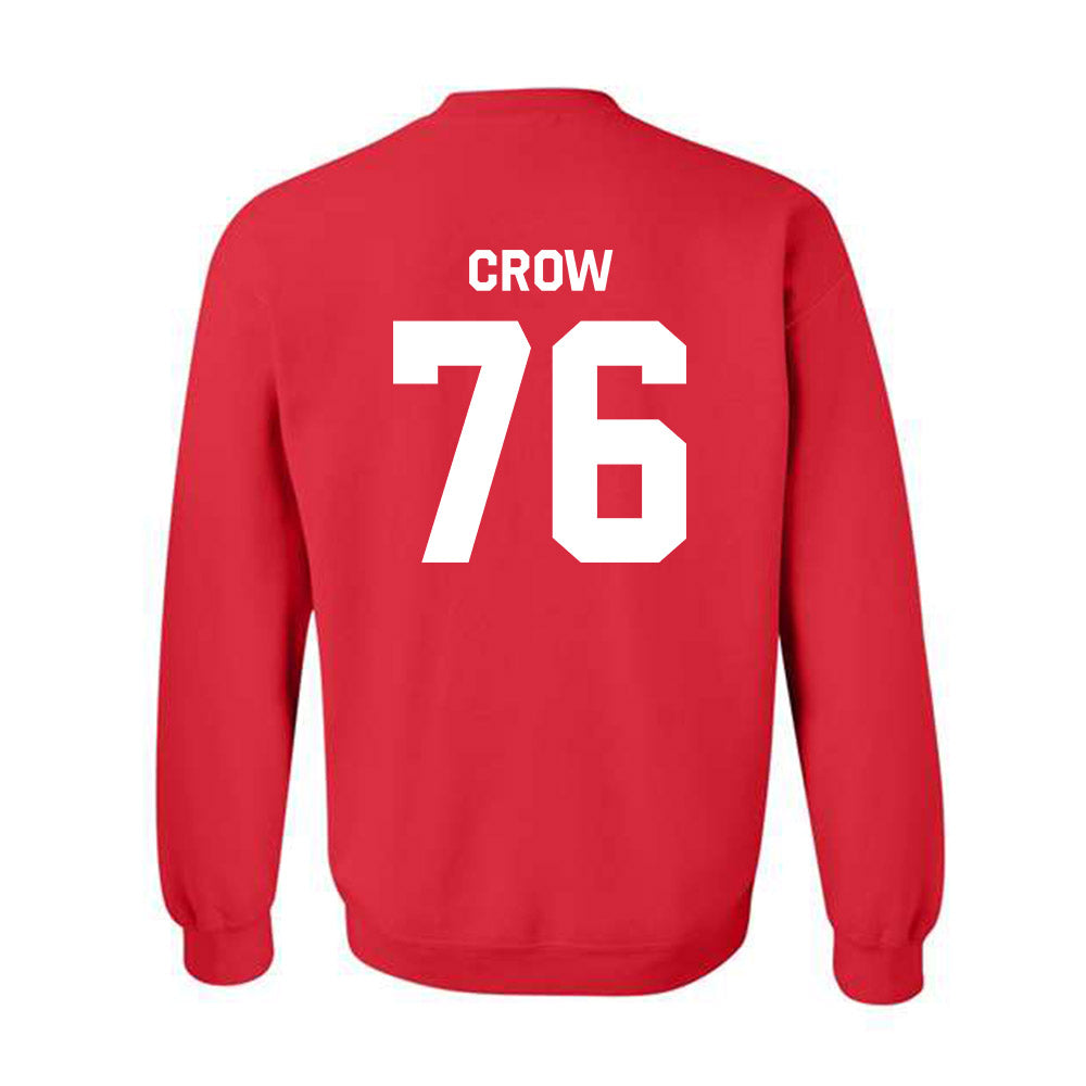 Texas Tech - NCAA Football : Jacob Crow - Classic Shersey Crewneck Sweatshirt-1