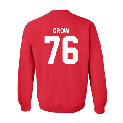 Texas Tech - NCAA Football : Jacob Crow - Classic Shersey Crewneck Sweatshirt-1