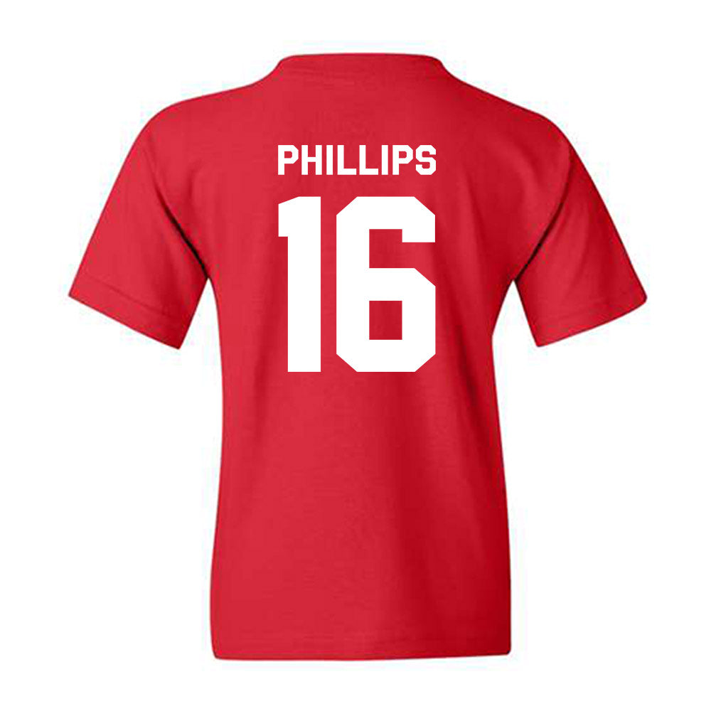Texas Tech - NCAA Football : Holden Phillips - Classic Shersey Youth T-Shirt-1