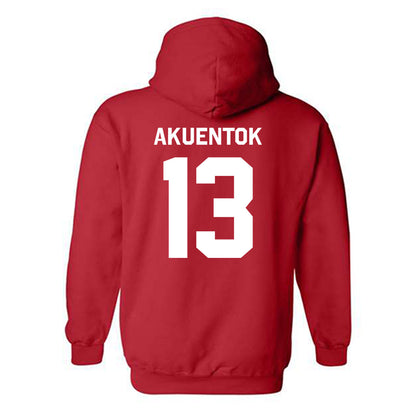 Texas Tech - NCAA Men's Basketball : Marial Akuentok - Classic Shersey Hooded Sweatshirt-1