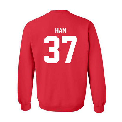 Texas Tech - NCAA Baseball : Heeryun Han - Classic Shersey Crewneck Sweatshirt-1
