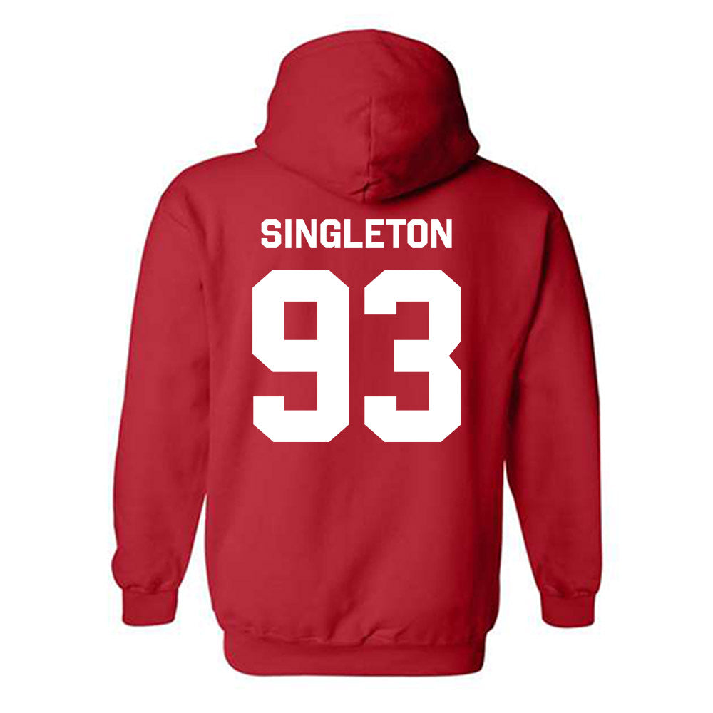 Texas Tech - NCAA Football : Dylan Singleton - Classic Shersey Hooded Sweatshirt-1
