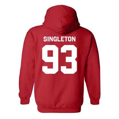 Texas Tech - NCAA Football : Dylan Singleton - Classic Shersey Hooded Sweatshirt-1
