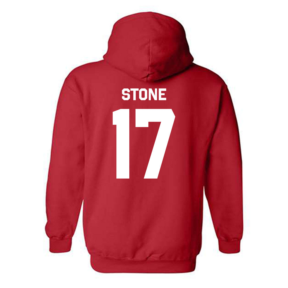 Texas Tech - NCAA Football : Leyton Stone - Classic Shersey Hooded Sweatshirt-1