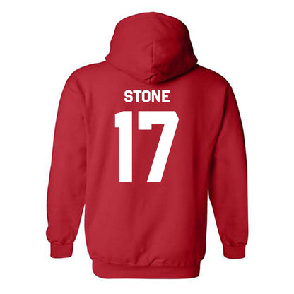 Texas Tech - NCAA Football : Leyton Stone - Classic Shersey Hooded Sweatshirt-1