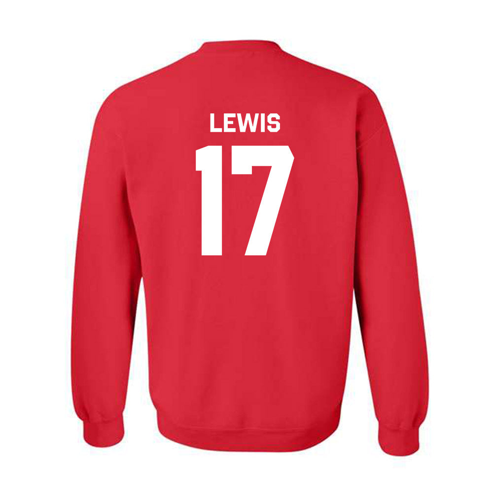 Texas Tech - NCAA Football : Noah Lewis - Classic Shersey Crewneck Sweatshirt-1