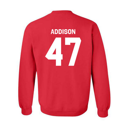 Texas Tech - NCAA Baseball : Logan Addison - Classic Shersey Crewneck Sweatshirt-1