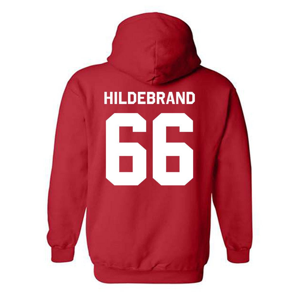 Texas Tech - NCAA Football : Jackson Hildebrand - Classic Shersey Hooded Sweatshirt-1