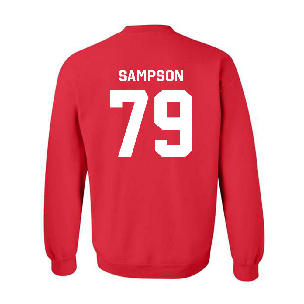 Texas Tech - NCAA Football : Howard Sampson - Classic Shersey Crewneck Sweatshirt-1