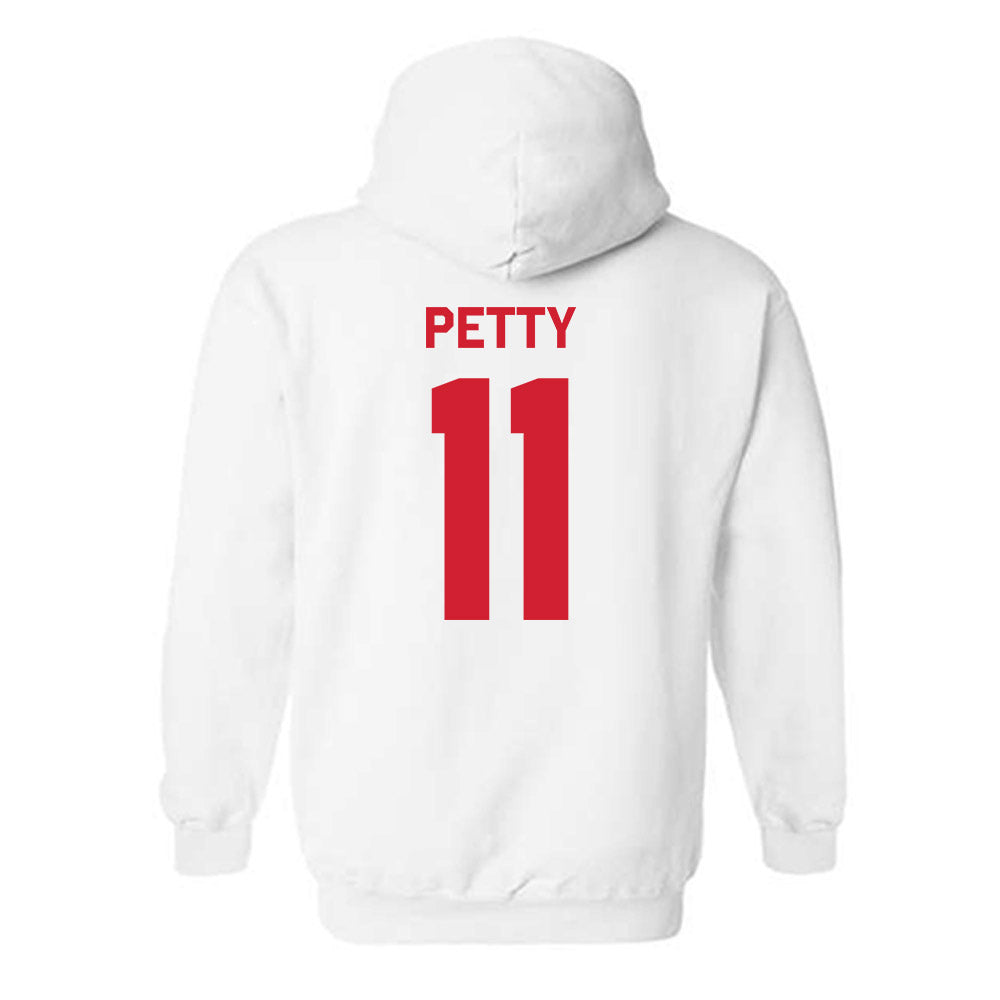 Texas Tech - NCAA Men's Basketball : Jaylen Petty - Classic Shersey Hooded Sweatshirt-1