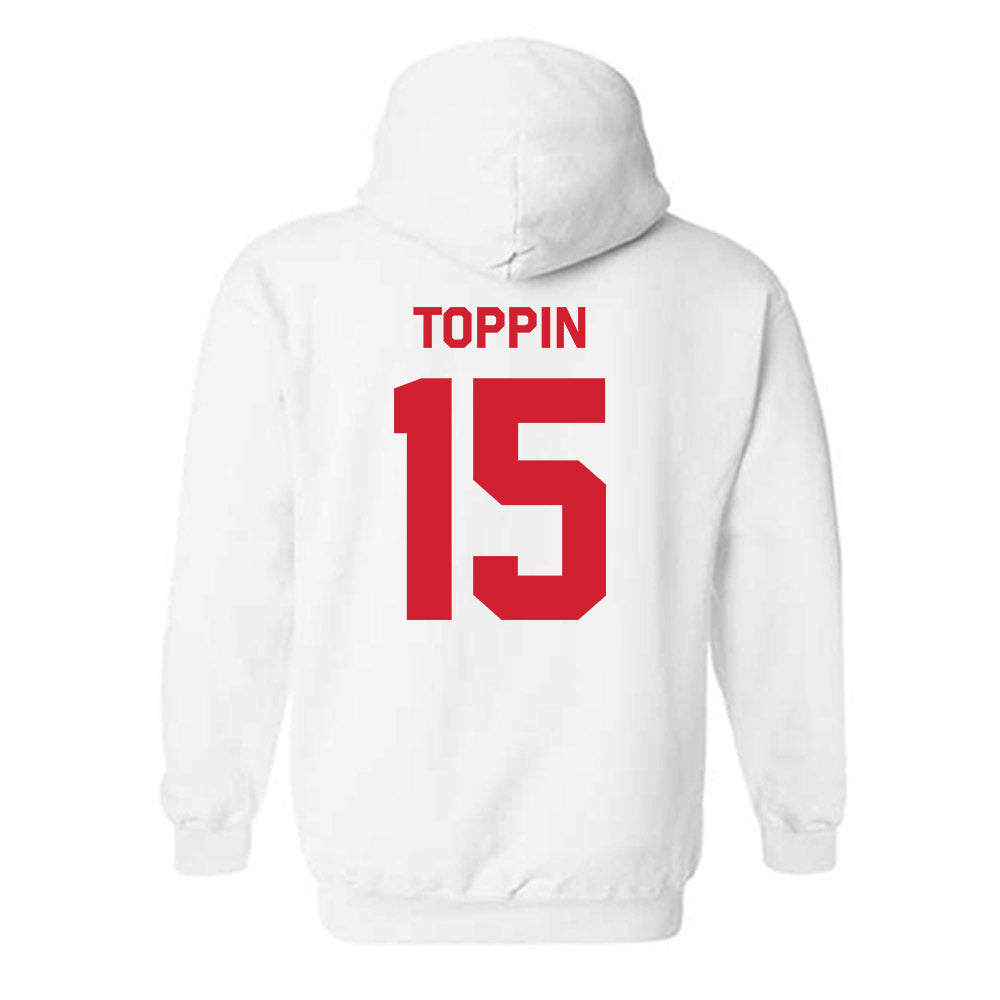 Texas Tech - NCAA Men's Basketball : JT Toppin - Classic Shersey Hooded Sweatshirt-1