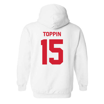 Texas Tech - NCAA Men's Basketball : JT Toppin - Classic Shersey Hooded Sweatshirt-1