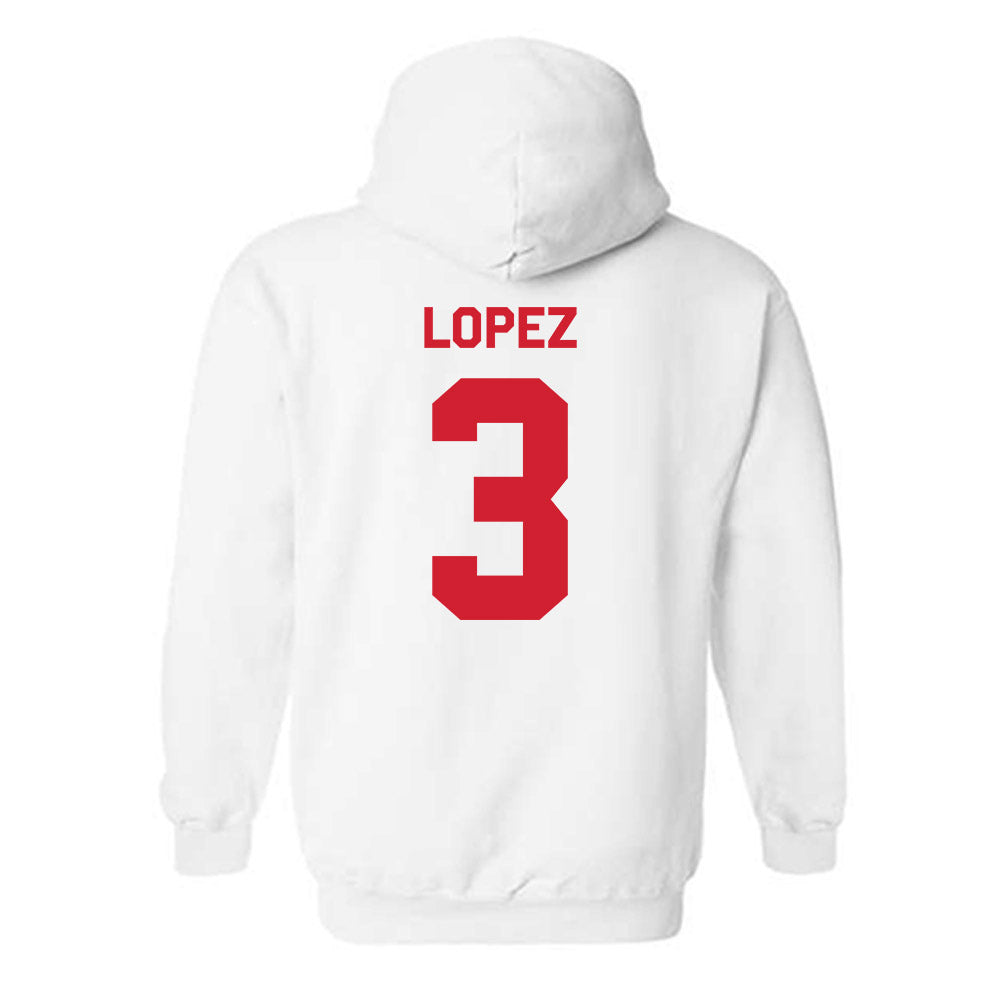 Texas Tech - NCAA Baseball : Tracer Lopez - Classic Shersey Hooded Sweatshirt-1