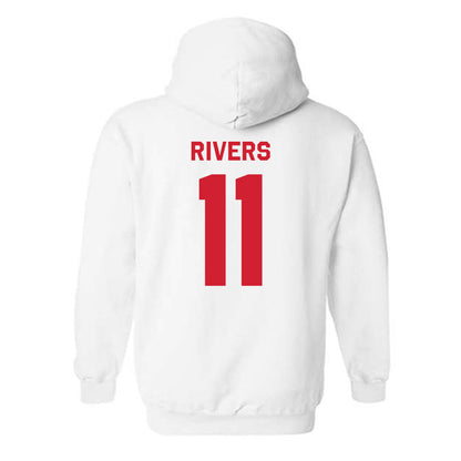 Texas Tech - NCAA Baseball : Davis Rivers - Classic Shersey Hooded Sweatshirt-1