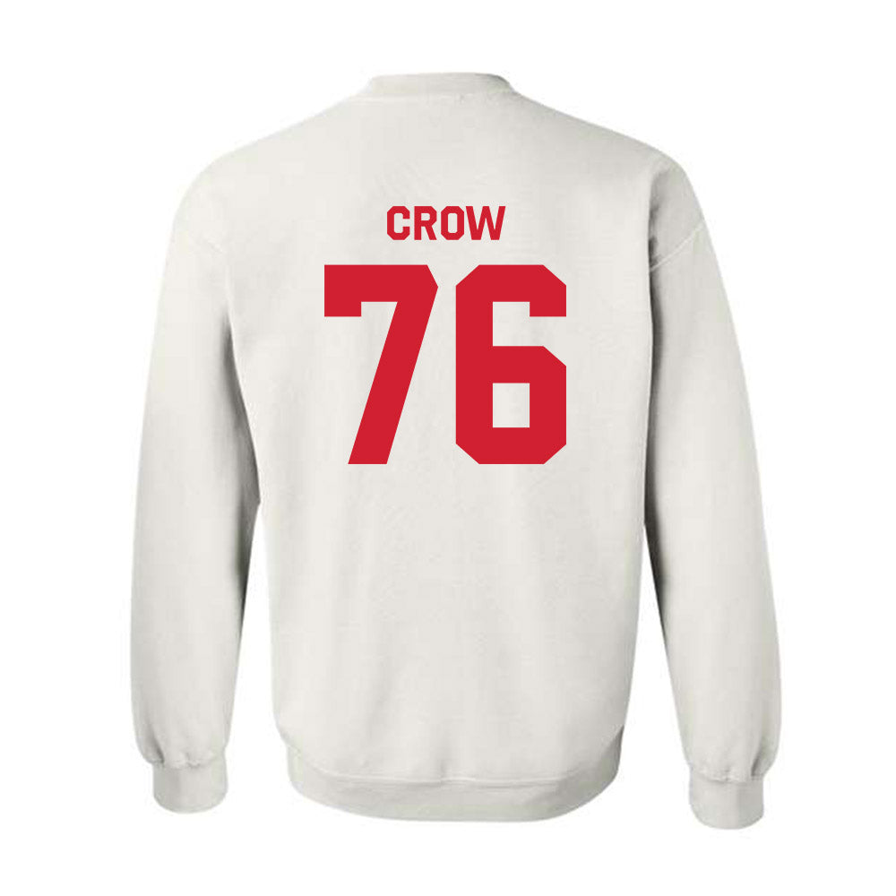 Texas Tech - NCAA Football : Jacob Crow - Classic Shersey Crewneck Sweatshirt-1