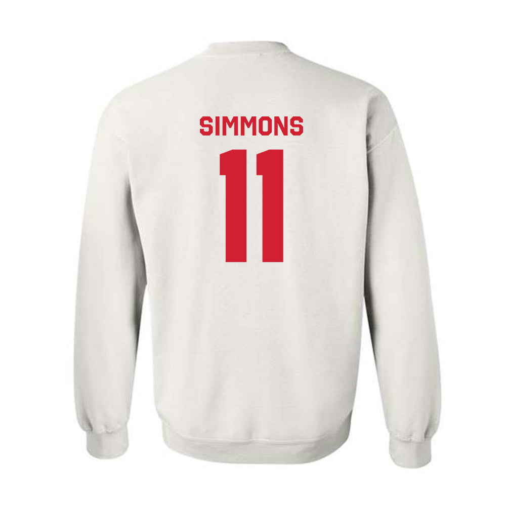 Texas Tech - NCAA Football : Malcolm Simmons - Classic Shersey Crewneck Sweatshirt-1