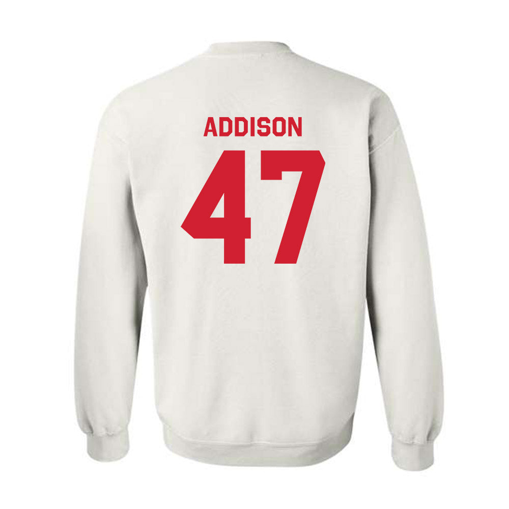 Texas Tech - NCAA Baseball : Logan Addison - Classic Shersey Crewneck Sweatshirt-1