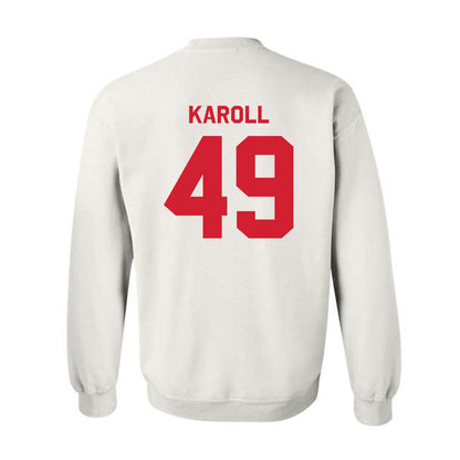 Texas Tech - NCAA Football : Will Karoll - Classic Shersey Crewneck Sweatshirt-1