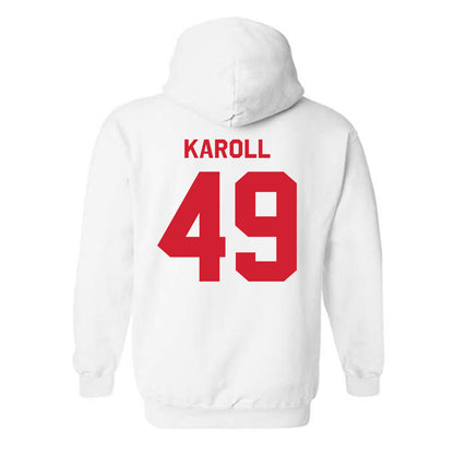 Texas Tech - NCAA Football : Will Karoll - Classic Shersey Hooded Sweatshirt-1