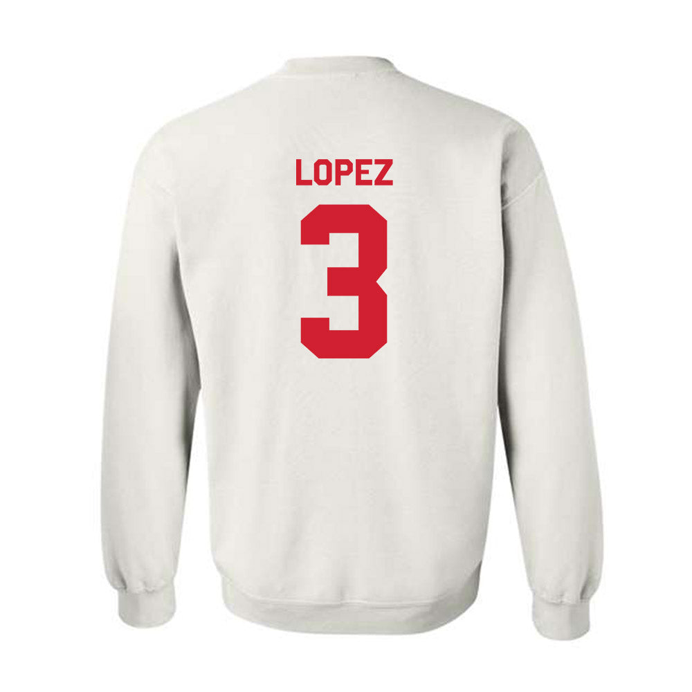 Texas Tech - NCAA Baseball : Tracer Lopez - Classic Shersey Crewneck Sweatshirt-1
