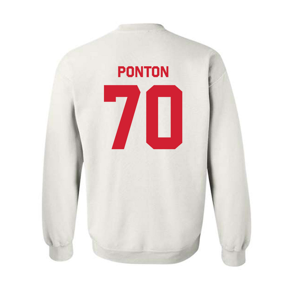 Texas Tech - NCAA Football : Jacob Ponton - Classic Shersey Crewneck Sweatshirt-1