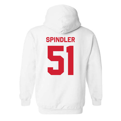 Texas Tech - NCAA Baseball : Jake Spindler - Classic Shersey Hooded Sweatshirt-1
