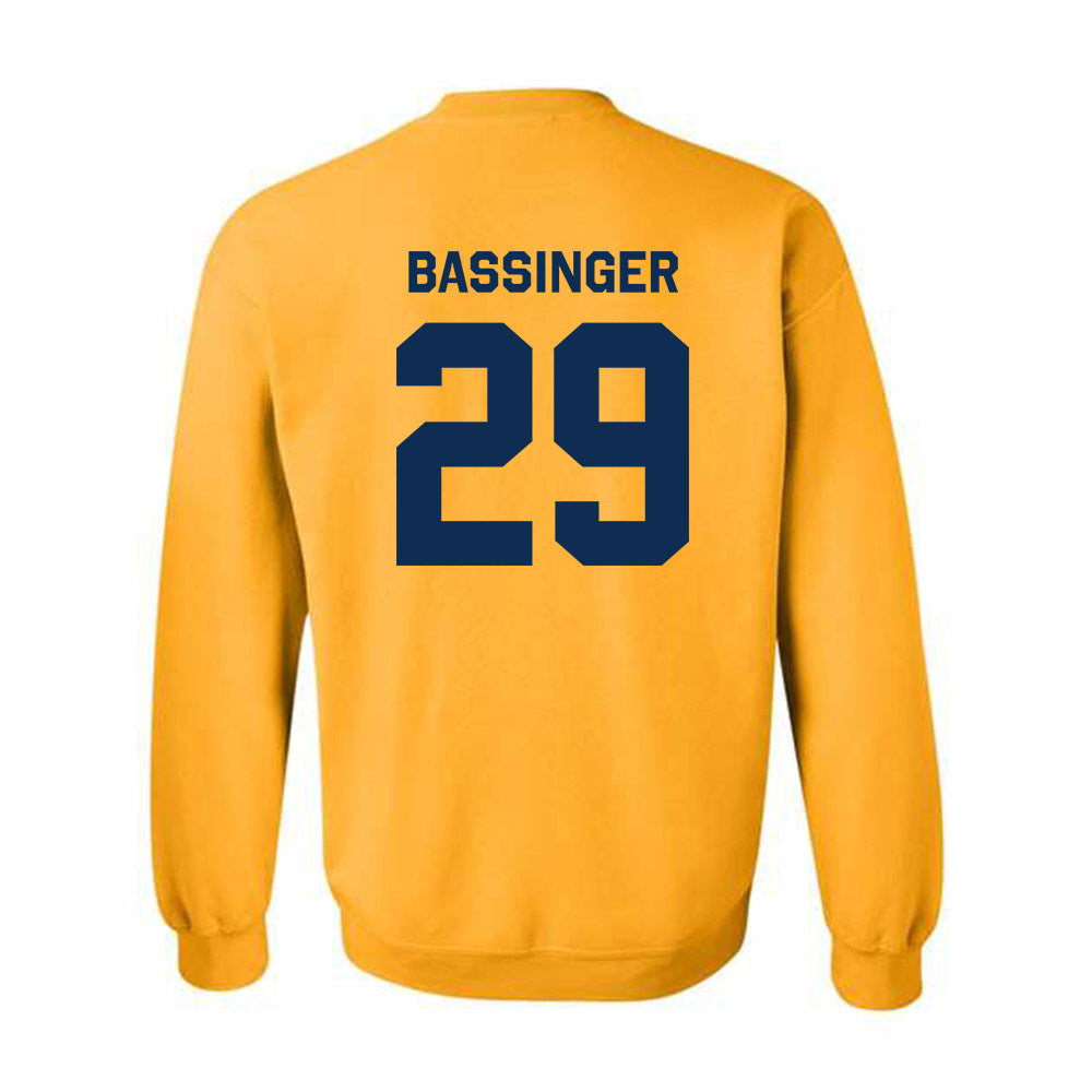 West Virginia - NCAA Baseball : Reese Bassinger - Classic Shersey Crewneck Sweatshirt-1