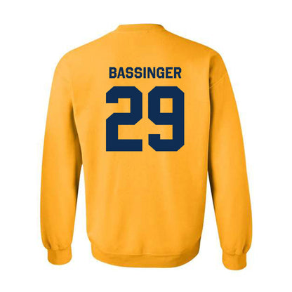 West Virginia - NCAA Baseball : Reese Bassinger - Classic Shersey Crewneck Sweatshirt-1