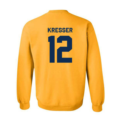 West Virginia - NCAA Baseball : Brodie Kresser - Classic Shersey Crewneck Sweatshirt-1