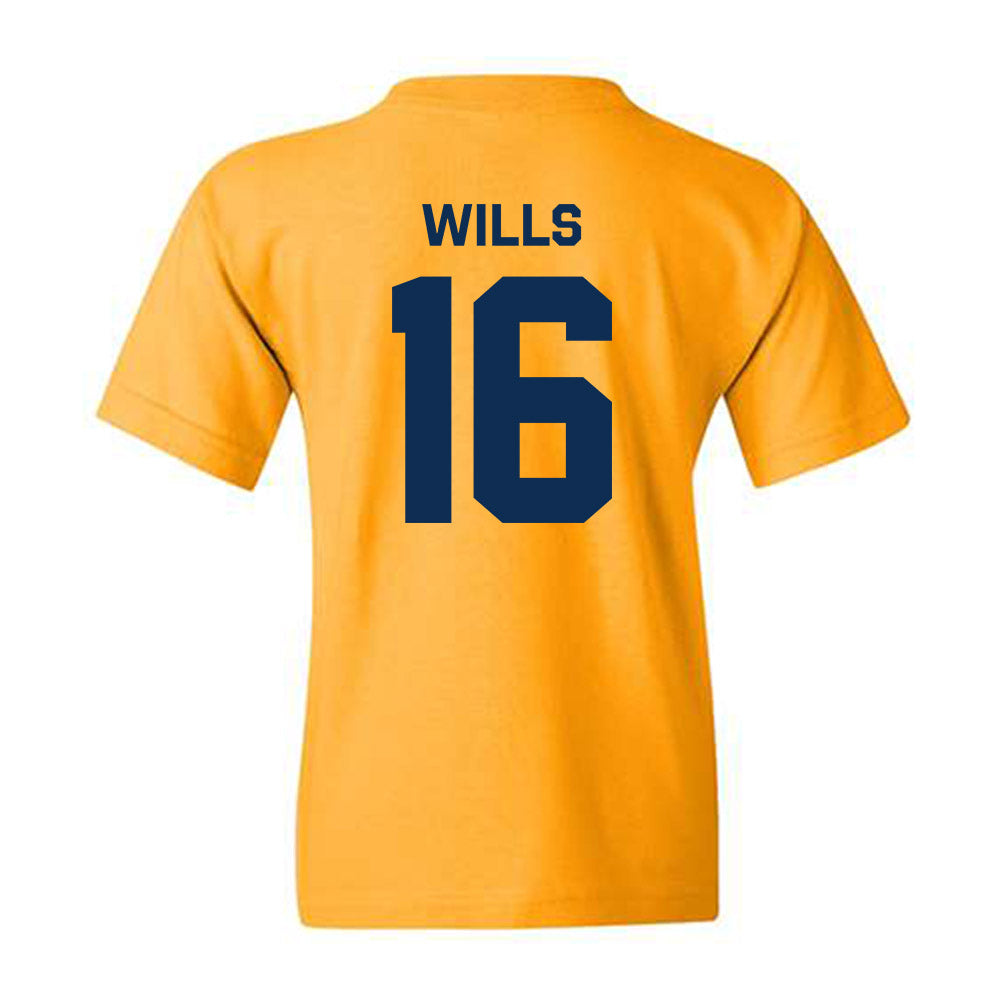 West Virginia - NCAA Baseball : Brock Wills - Classic Shersey Youth T-Shirt-1