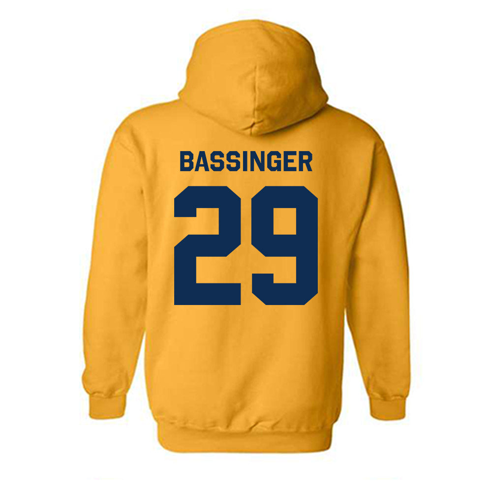 West Virginia - NCAA Baseball : Reese Bassinger - Classic Shersey Hooded Sweatshirt-1