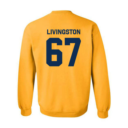 West Virginia - NCAA Football : Landen Livingston - Classic Shersey Crewneck Sweatshirt-1
