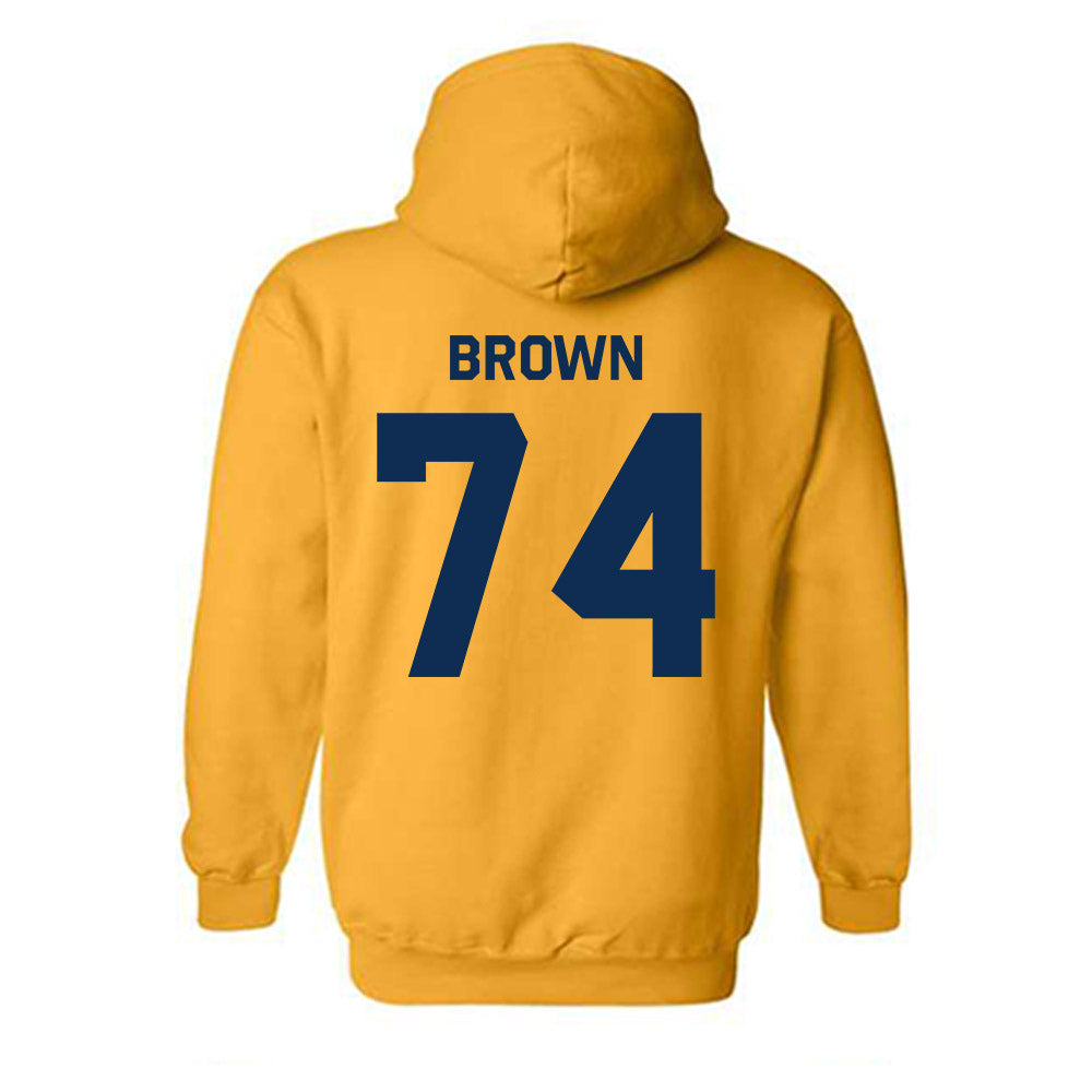 West Virginia - NCAA Football : Kevin Brown - Classic Shersey Hooded Sweatshirt-1