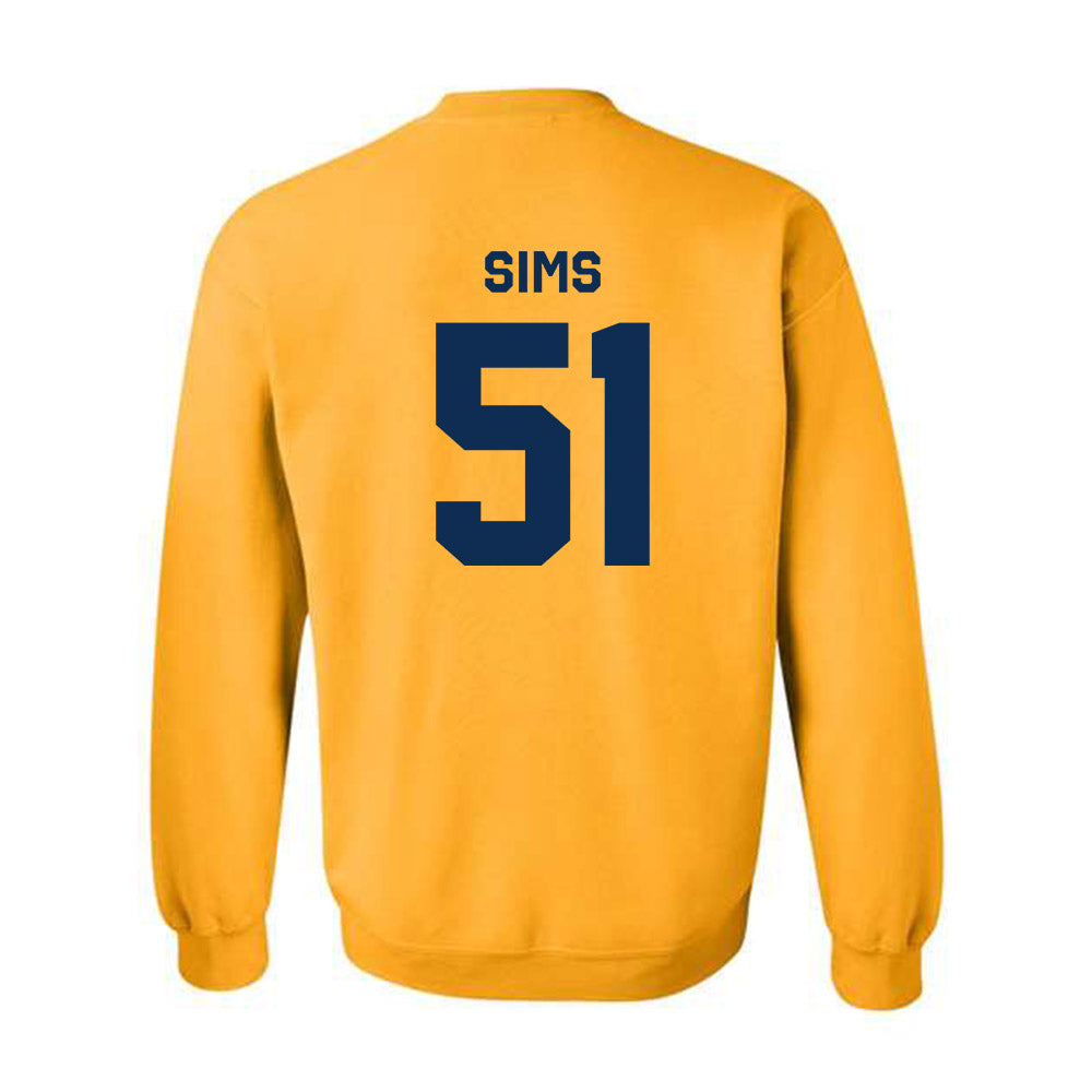 West Virginia - NCAA Baseball : Colton Sims - Classic Shersey Crewneck Sweatshirt-1