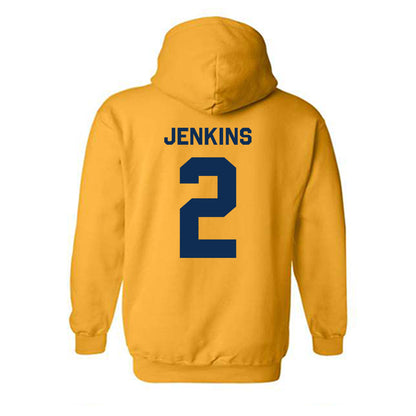 West Virginia - NCAA Men's Basketball : Amir Jenkins - Classic Shersey Hooded Sweatshirt-1