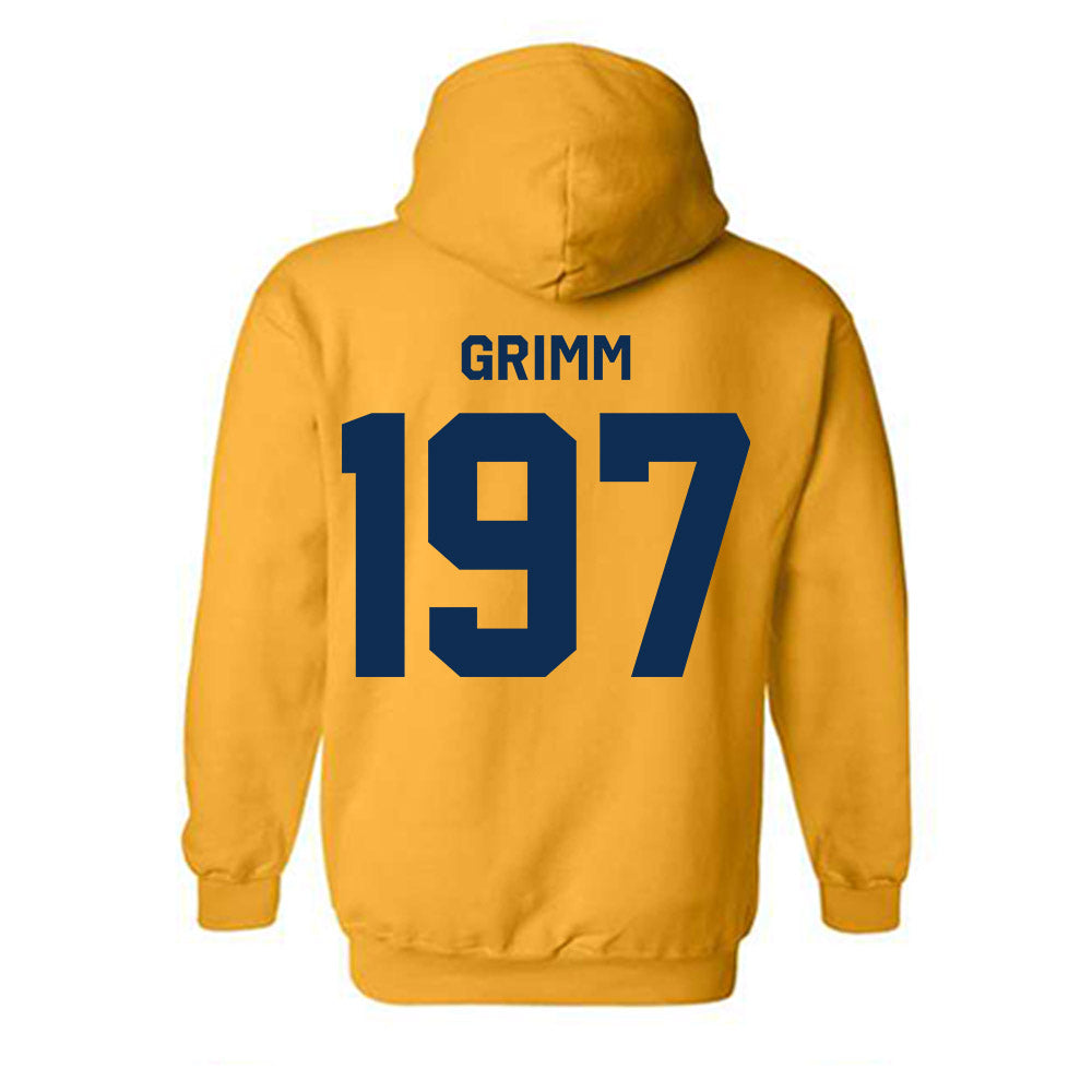West Virginia - NCAA Wrestling : Coen Grimm - Classic Shersey Hooded Sweatshirt-1