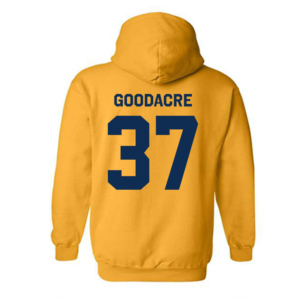 West Virginia - NCAA Baseball : Ben Goodacre - Classic Shersey Hooded Sweatshirt-1