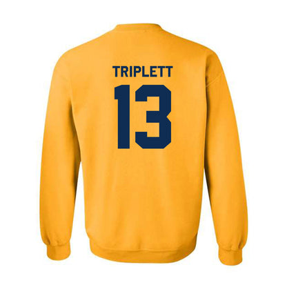 West Virginia - NCAA Football : Kedrick Triplett - Classic Shersey Crewneck Sweatshirt-1