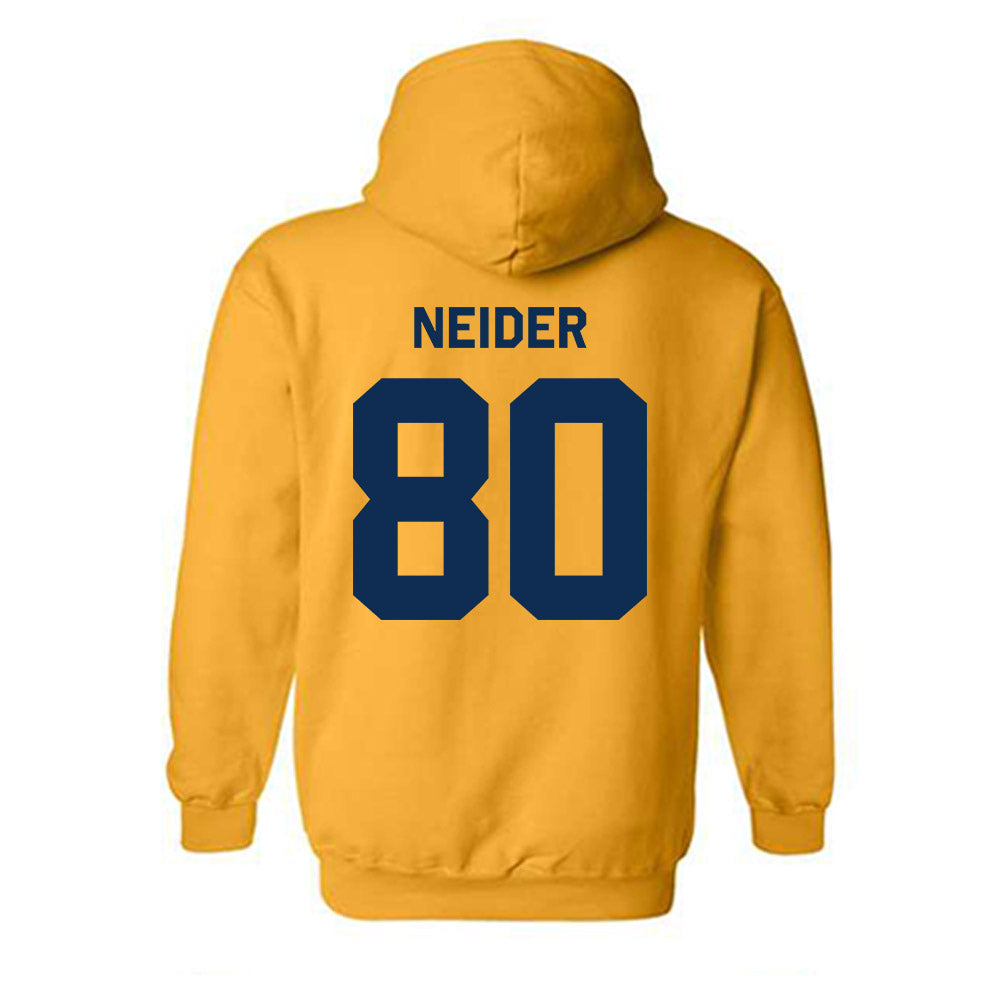 West Virginia - NCAA Football : John Neider - Classic Shersey Hooded Sweatshirt-1