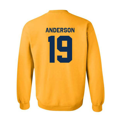 West Virginia - NCAA Football : Max Anderson - Classic Shersey Crewneck Sweatshirt-1
