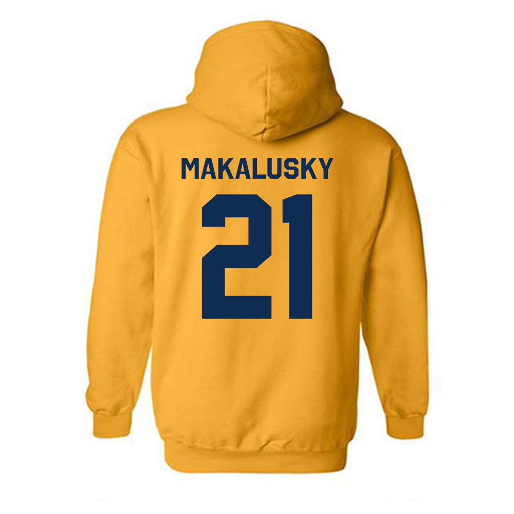 West Virginia - NCAA Women's Basketball : Riley Makalusky - Classic Shersey Hooded Sweatshirt-1