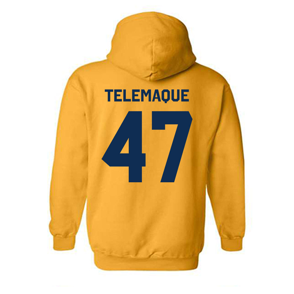 West Virginia - NCAA Football : Wilnerson Telemaque - Classic Shersey Hooded Sweatshirt-1