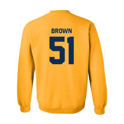 West Virginia - NCAA Football : Taylor Brown - Classic Shersey Crewneck Sweatshirt-1