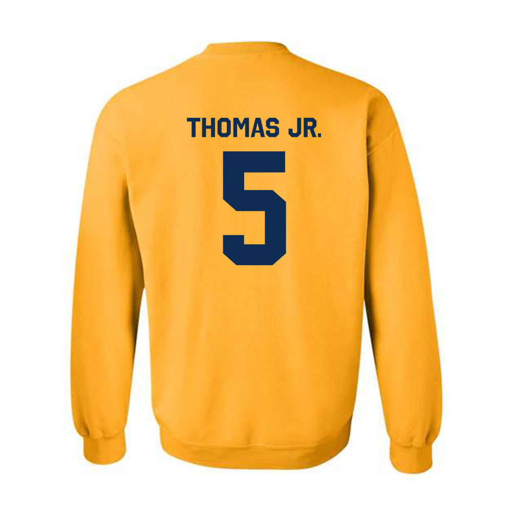 West Virginia - NCAA Men's Basketball : DJ Thomas Jr. - Classic Shersey Crewneck Sweatshirt-1