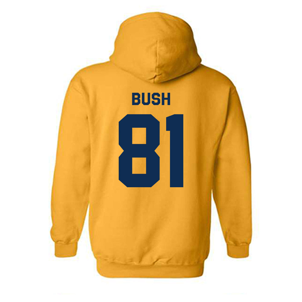West Virginia - NCAA Football : Kade Bush - Classic Shersey Hooded Sweatshirt-1