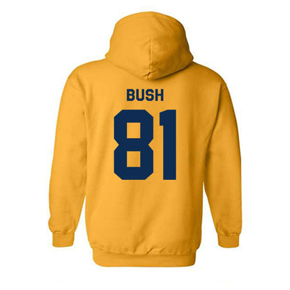 West Virginia - NCAA Football : Kade Bush - Classic Shersey Hooded Sweatshirt-1