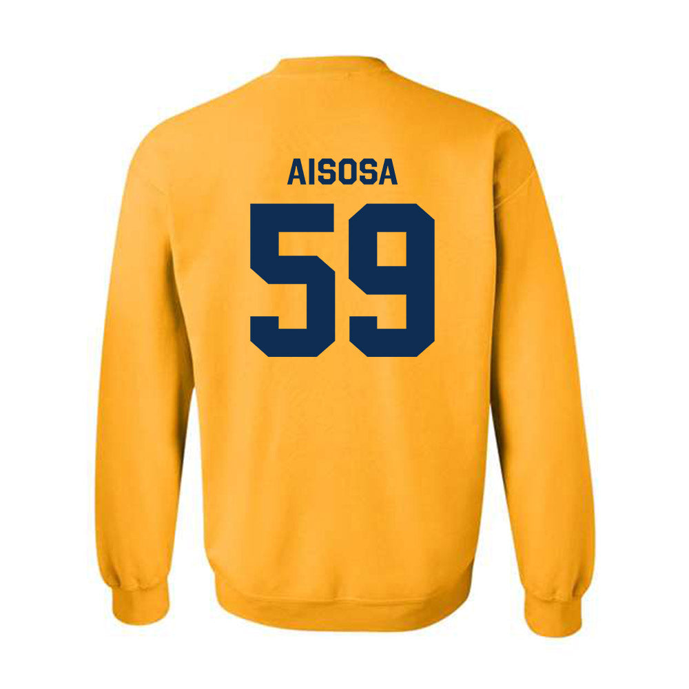 West Virginia - NCAA Football : Josh Aisosa - Classic Shersey Crewneck Sweatshirt-1