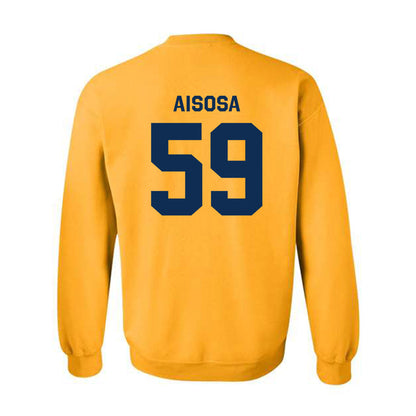 West Virginia - NCAA Football : Josh Aisosa - Classic Shersey Crewneck Sweatshirt-1