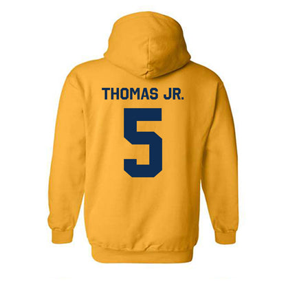 West Virginia - NCAA Men's Basketball : DJ Thomas Jr. - Classic Shersey Hooded Sweatshirt-1