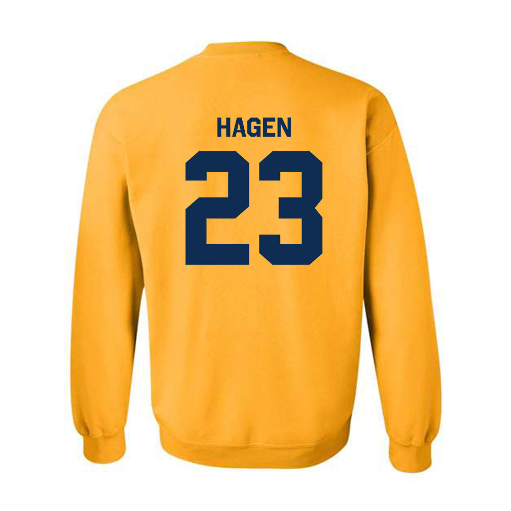 West Virginia - NCAA Baseball : David Hagen - Classic Shersey Crewneck Sweatshirt-1